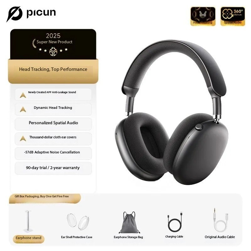 Pincun F8Pro Over-Ear Wireless Bluetooth Headphones, Suitable for Apple