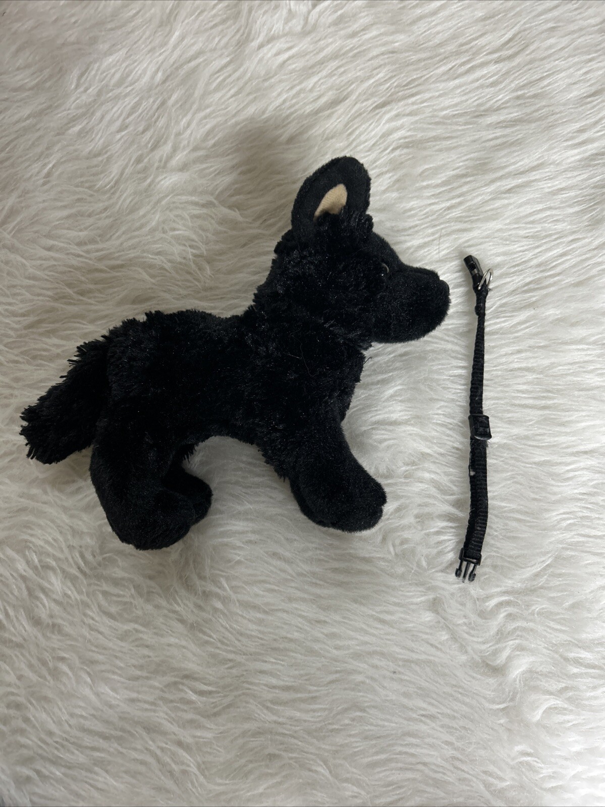 Harko 8″ Black German Shepherd Plush Stuffed Animal Dog Douglas Toy With Collar