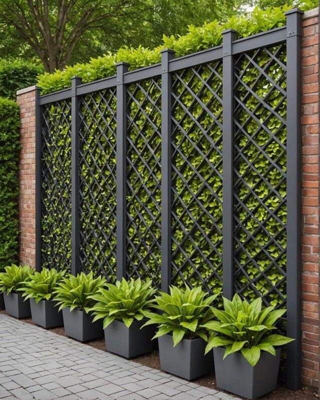 Backyard wood fences, garden fencing ideas, land property partition ideas