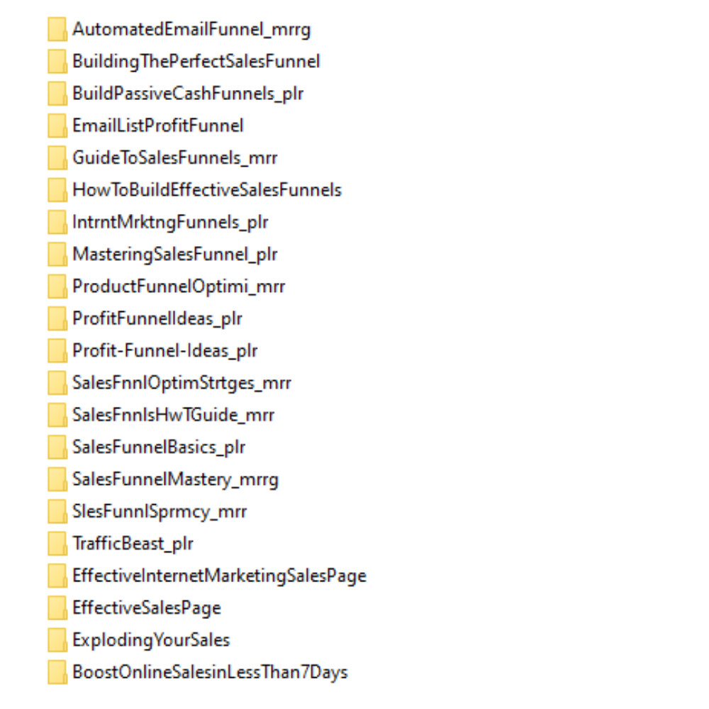 20 eBooks for Sale Funnels in English PLR & MRR License