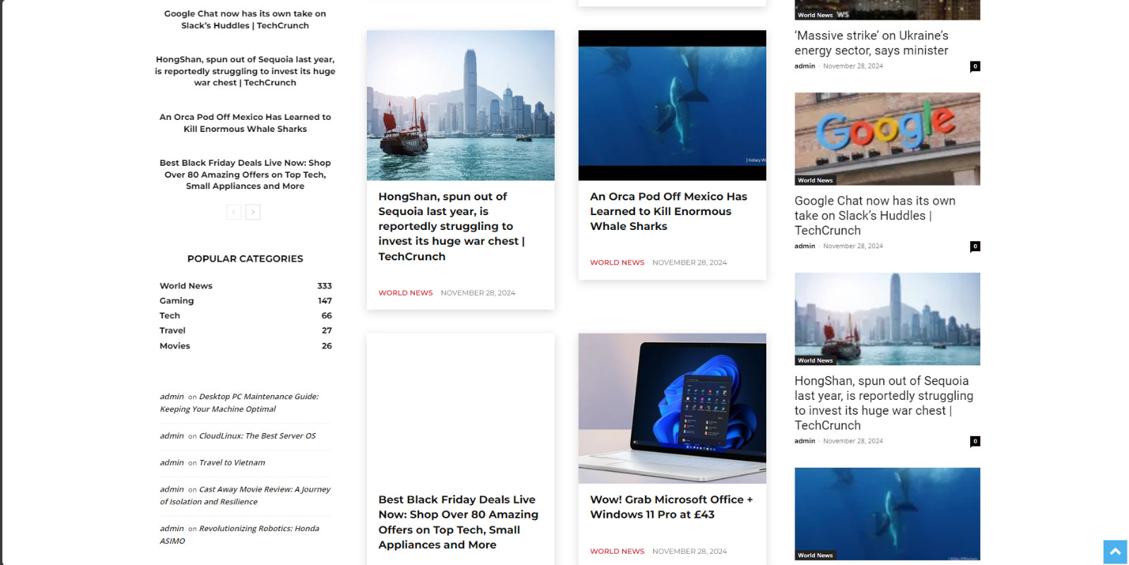 Automated Tech News Website Google AdSense Lightning-Fast Server Hosting