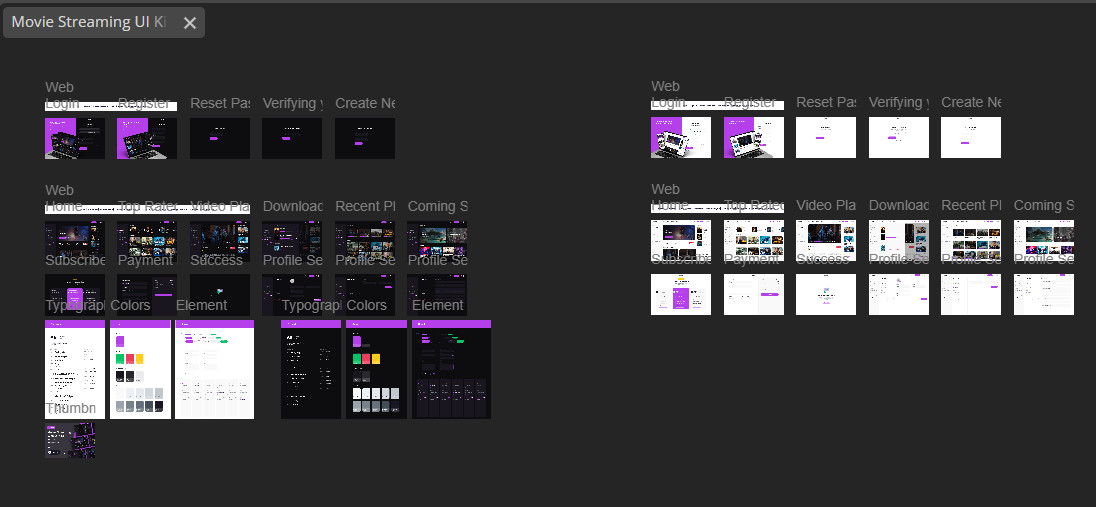 Figma UI Web & Mobile Applications Templates Large Bundle Some Coded Bundle #1