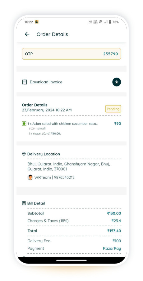 RestroOne Food Delivery Flutter App | Single Vendor Multi Branch Restaurant