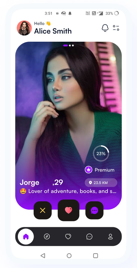 GoMatch Dating Flutter App | Android + iOS | Match, Chat, Video Dating