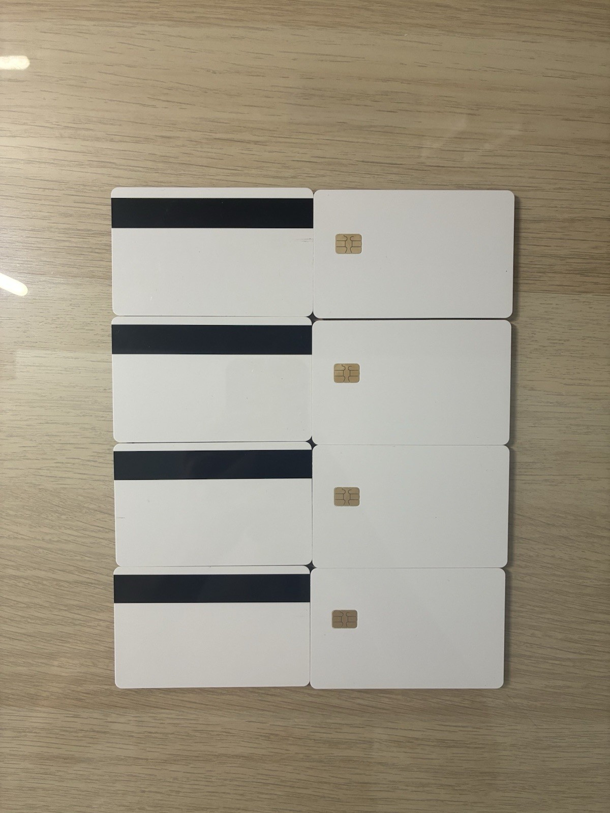 SLE4433 Smart Chip Cards HiCo Magnetic Stripe Blank PVC ID Cards With CD