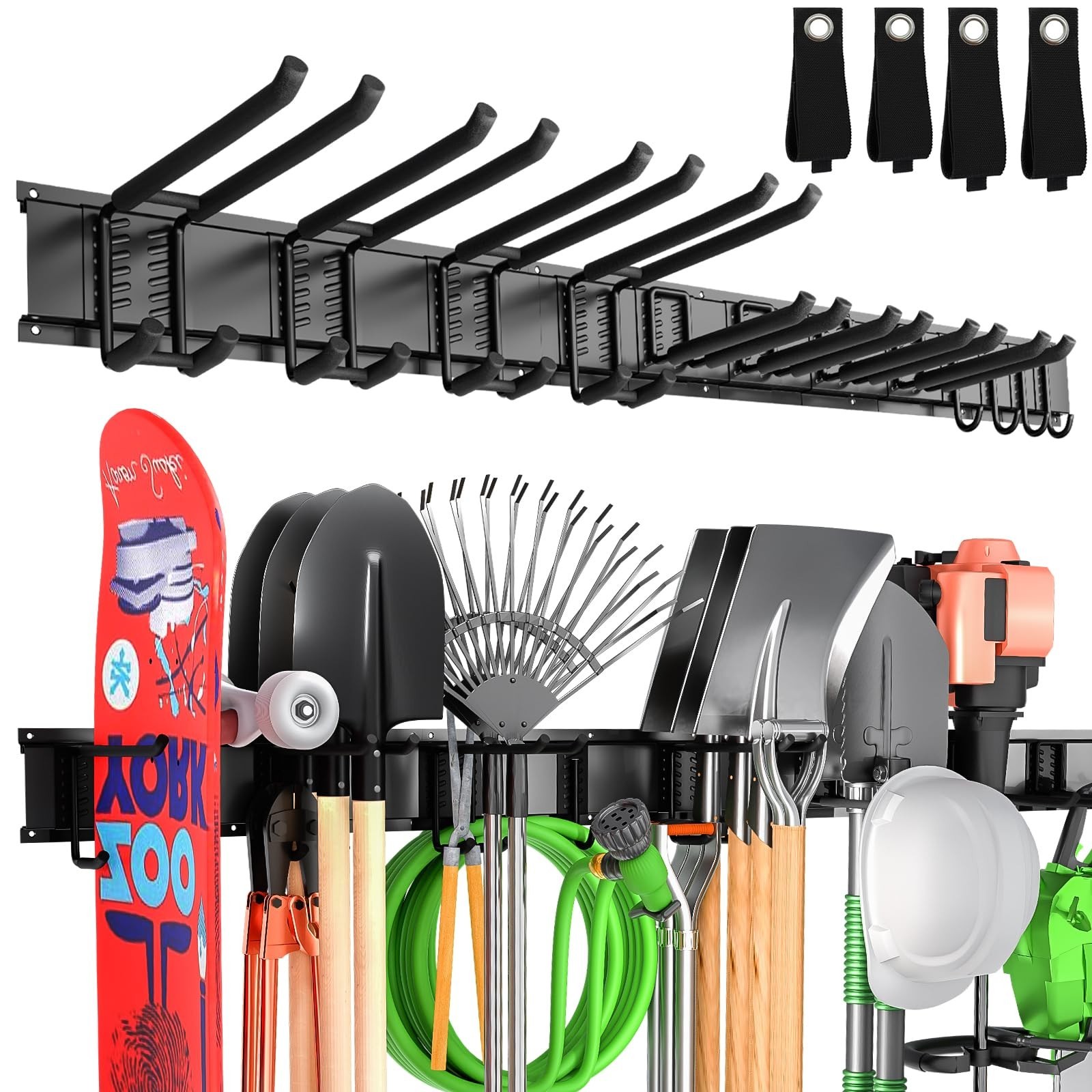 66″ Garage Tool Organizer Wall Mount,20 PCS Wall Mounted Garden Tool Storage …