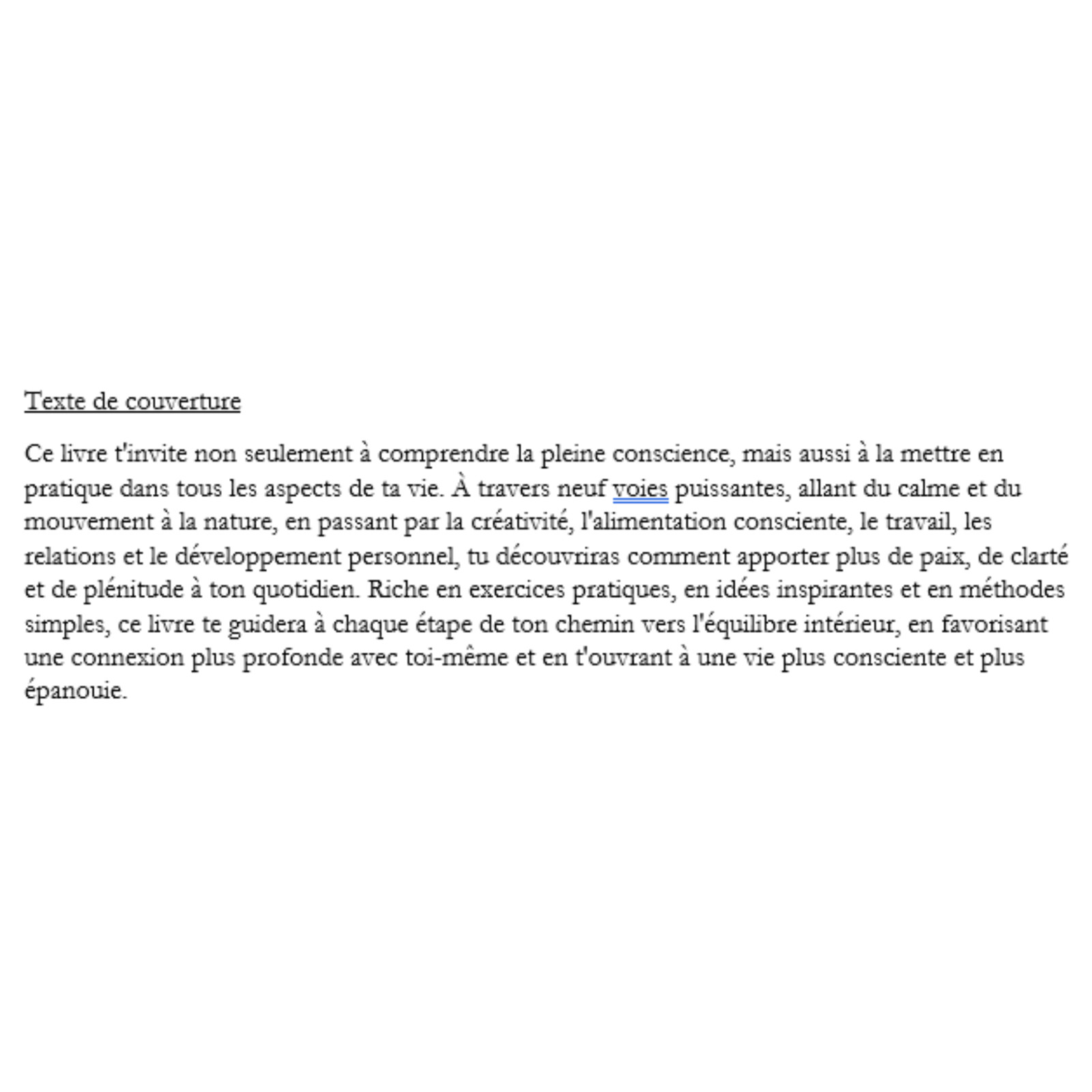 Les 9 chemins de la pleine conscience 32k mots e-book PLR exclusif