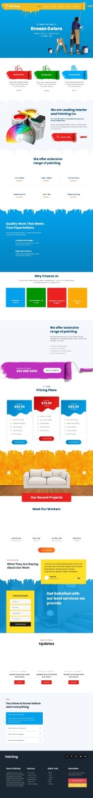 PAINTER- Website for sale (For the self-employed)