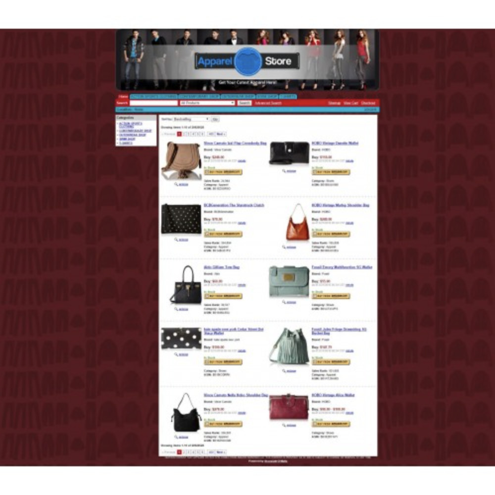 🥇 Turnkey Amazon Apparel Affiliate Store Website