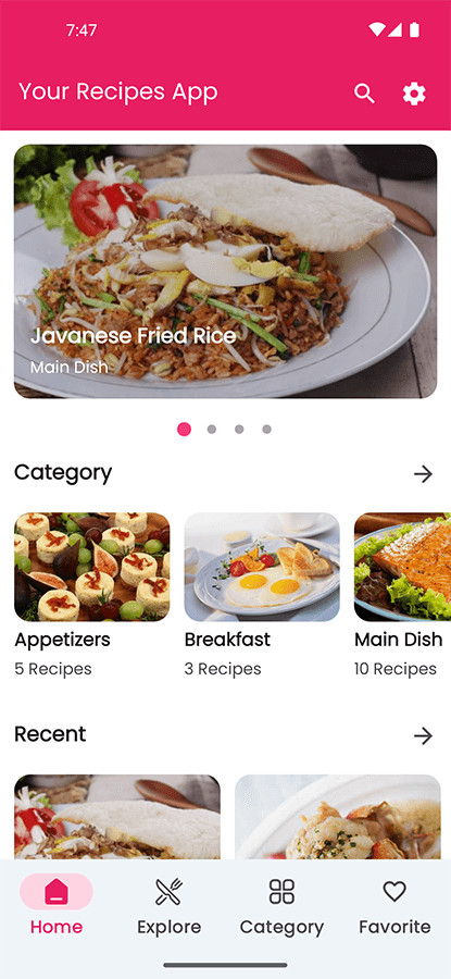 Recipio – Recipe Android App + PHP Admin Panel | Mobile Application |