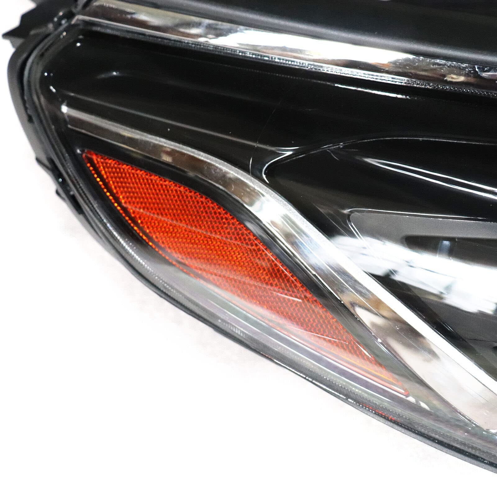 Sonata 2018 2019 Headlight Assembly Passenger Side Halogen Clear Lens Black