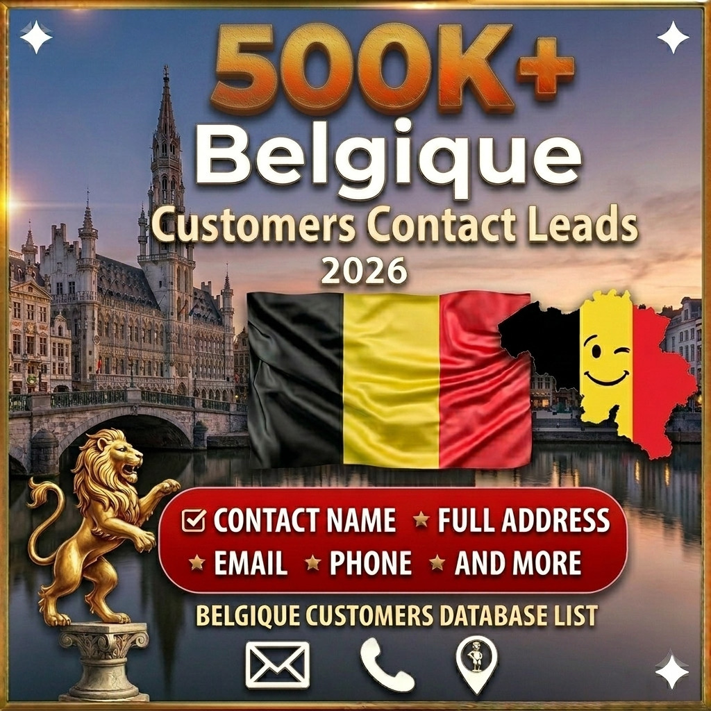 500K BELGIUM Customers Email database list B2C Contacts leads | Excel file 2026