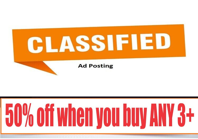 20 Manual Classified ads Postings/ Backlinks