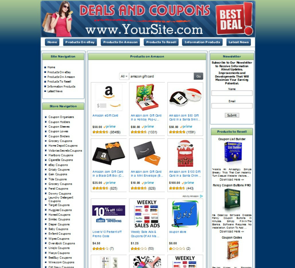 DEALS AND COUPONS Business Website for Sale.