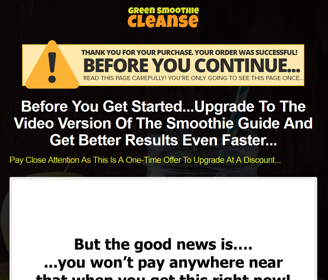 Green Smoothie Cleanse Business For Sale w/ Software & Audio Video Upsell