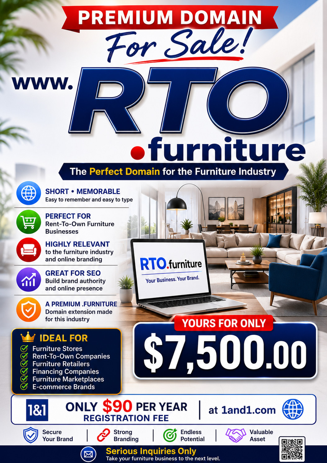 PREMIUM DOMAIN FOR SALE – RTO.FURNITURE