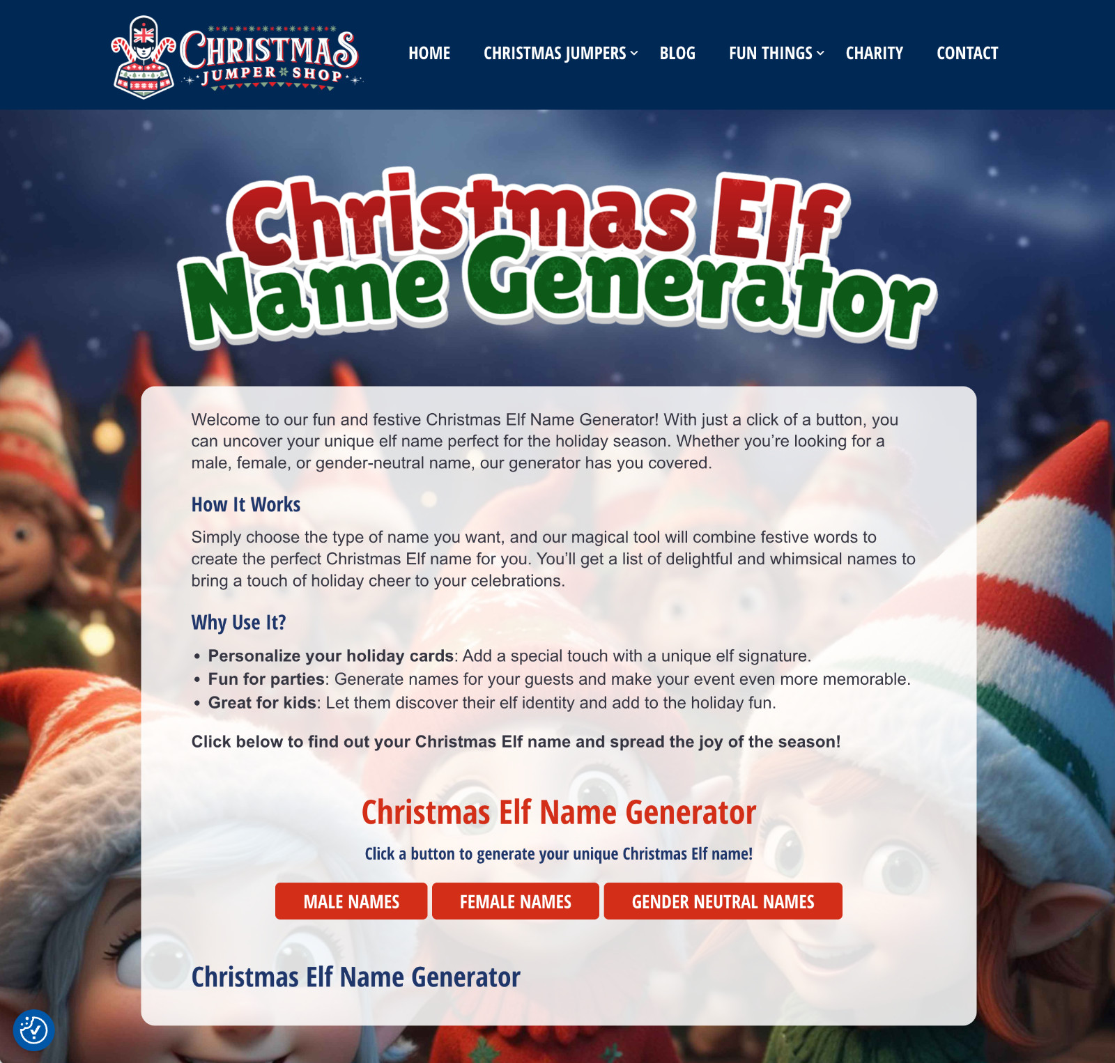 Christmas Jumper Shop UK – Amazon Affiliate WordPress site for sale