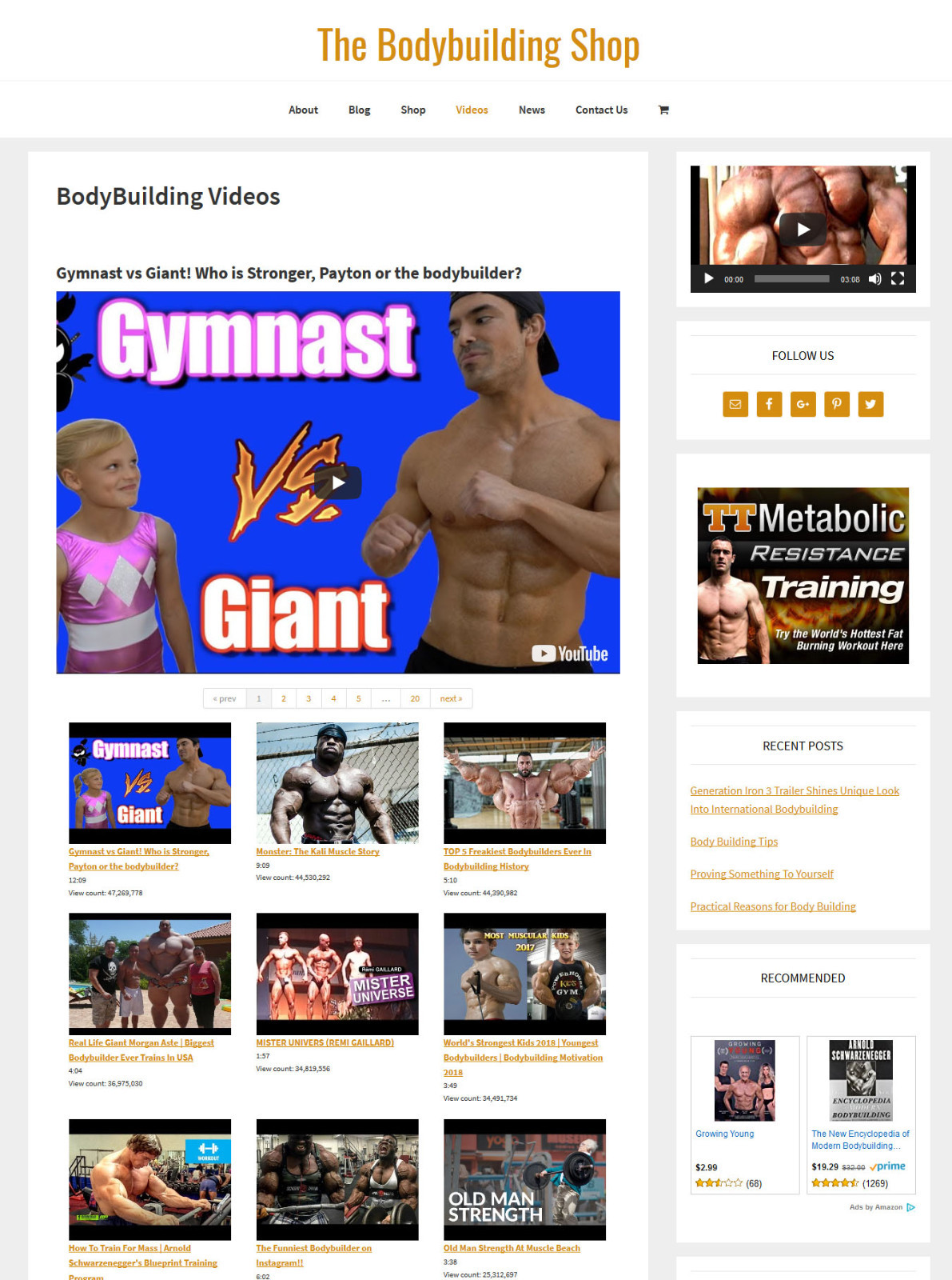 [NEW DESIGN] * BODYBUILDING * store blog website business for sale AUTO CONTENT