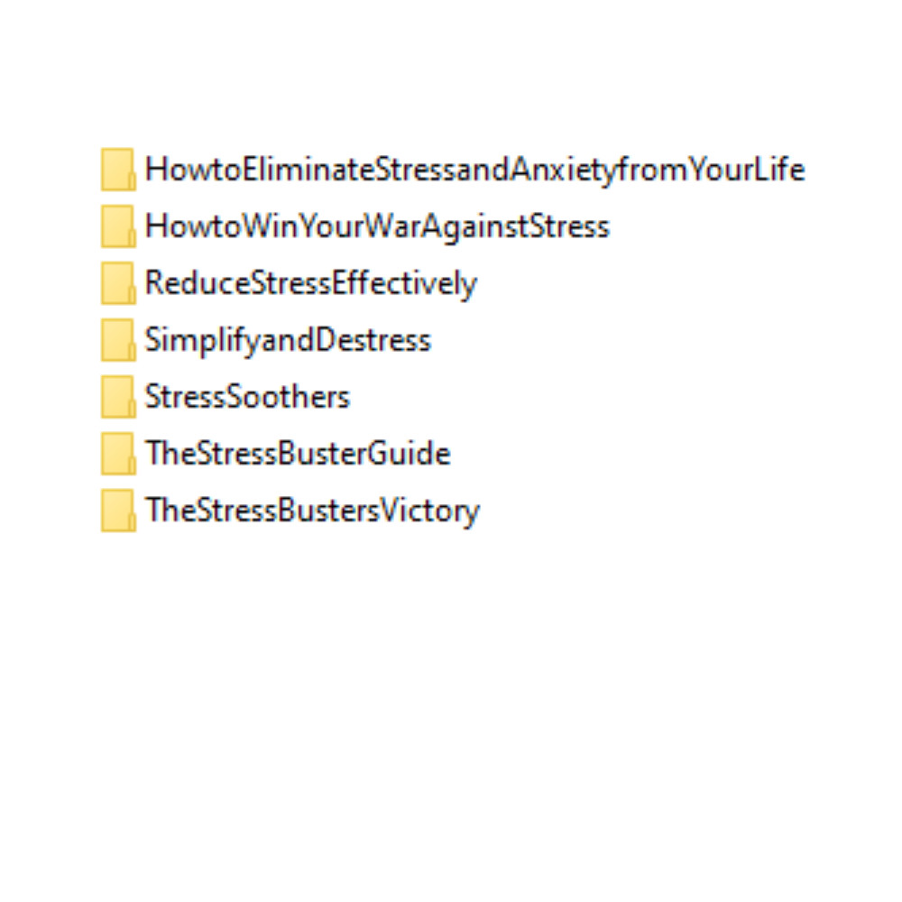 35 E-Books zu Stress in Englischer Sprache PLR u. MRR Lizenz