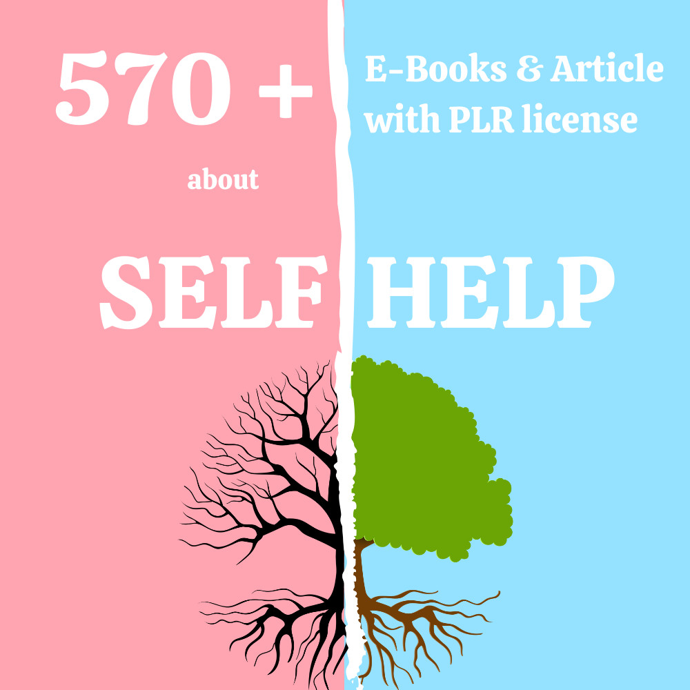570+ E-Book´s &Artikel zur Selbsthilfe in Englischer Sprache mit PLR Lizenz