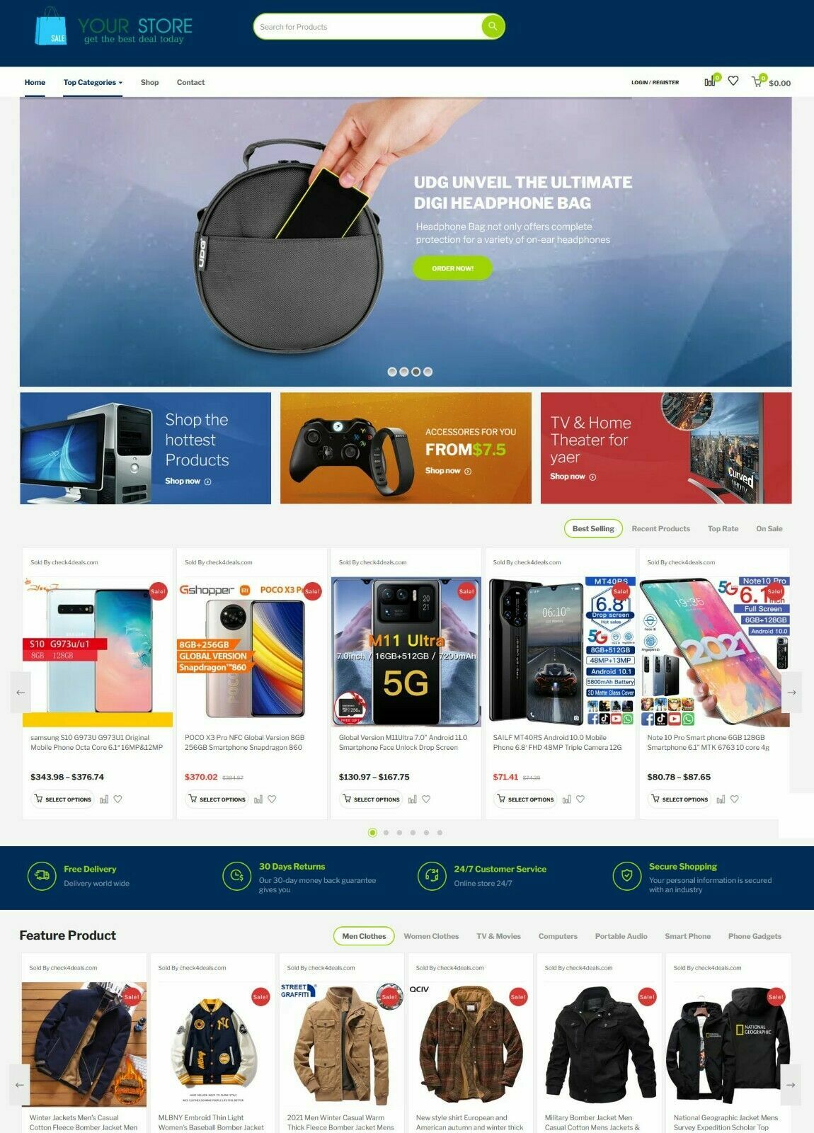 Drop Shipping, Multivendor and Affiliate Website Online store + Free Hosting