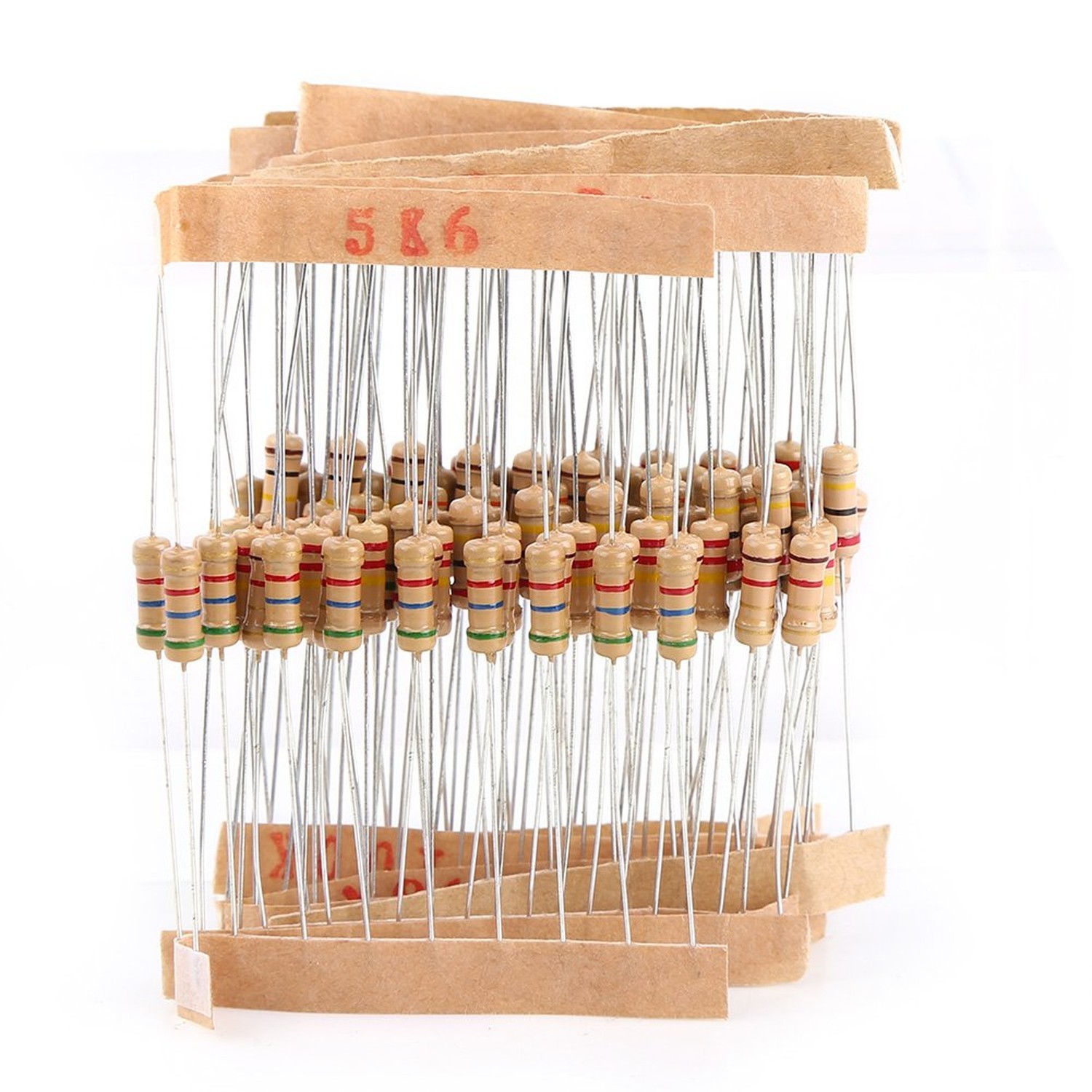 1000 Pcs 100 Values Resistor Kit, 5% 1/2 Watt Resistors Kit, Resistors Assort…