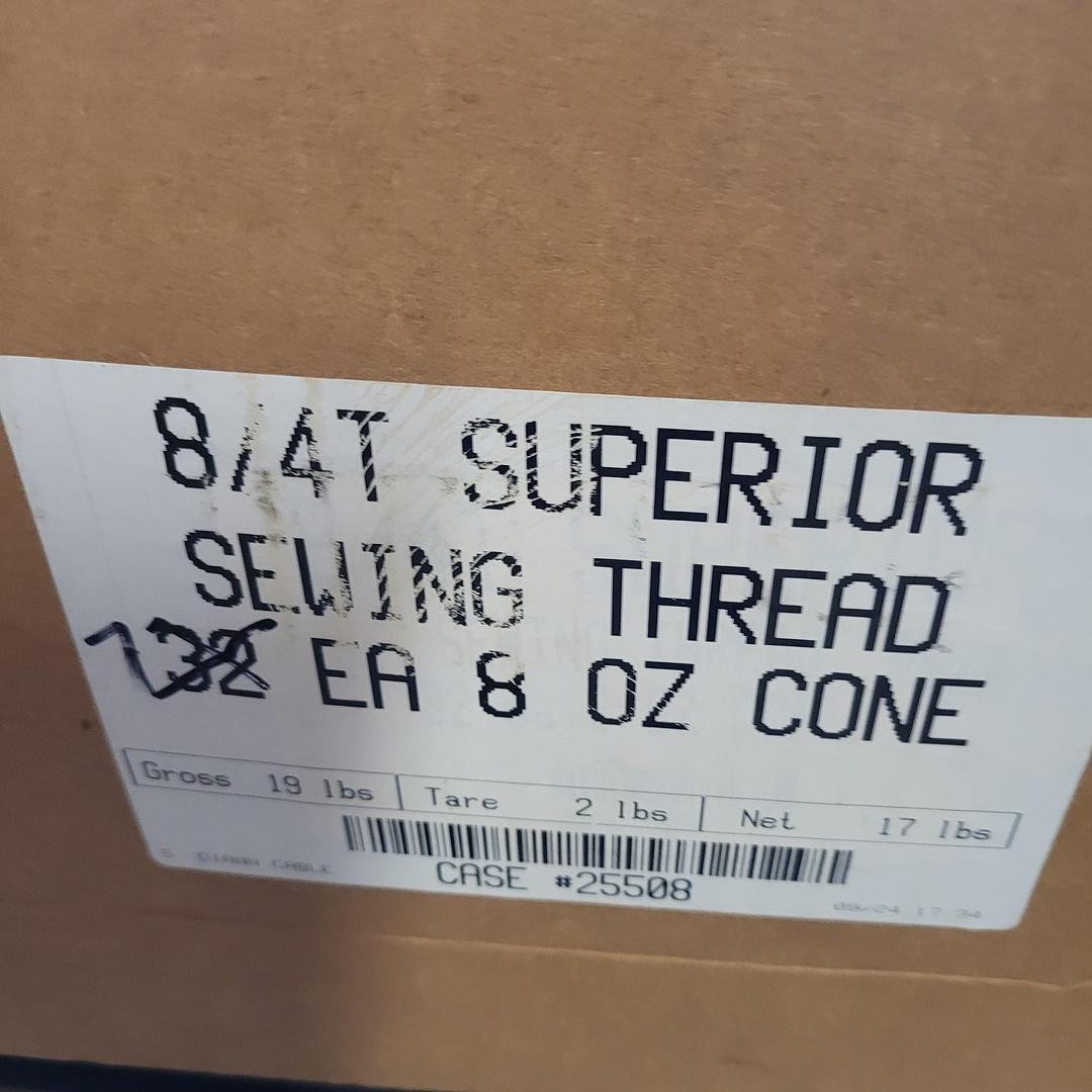 8/4T superior sewing thread 32 cones (8 oz. / cone)