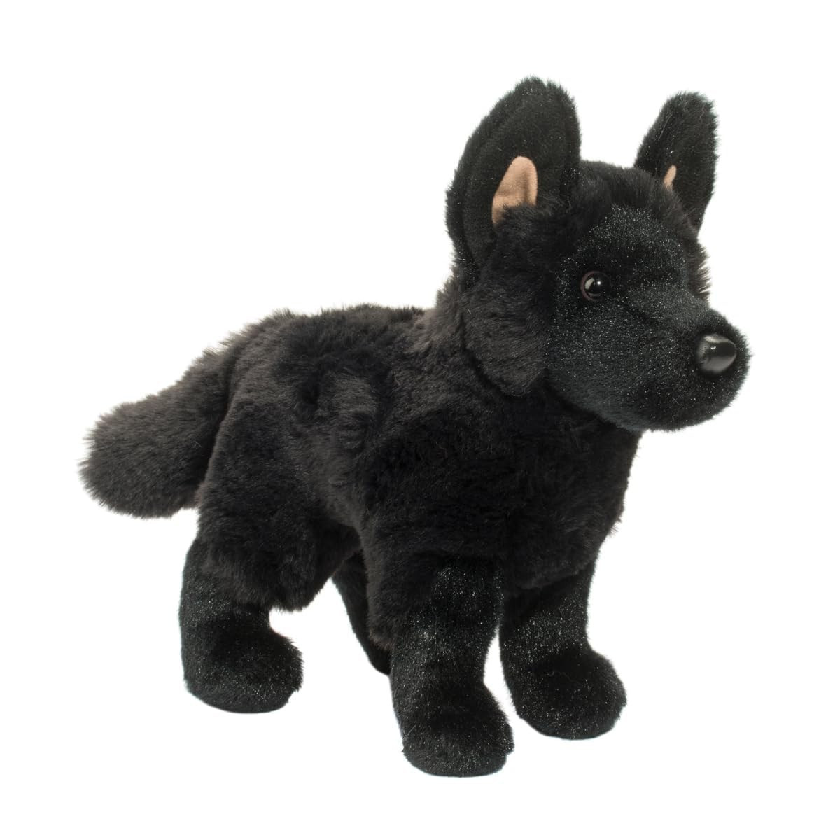 Harko Black German Shepherd Plush Toy 20cm Soft Cuddle Animal for Dog Lovers