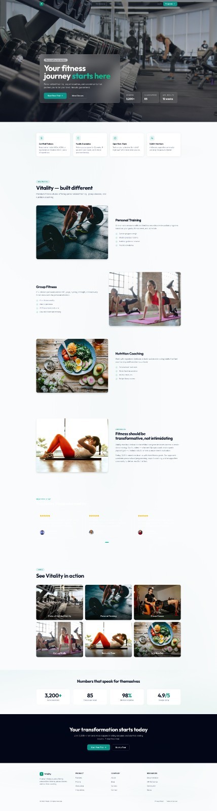 Premium Custom Website Design & Development – SEO Fitness service Website