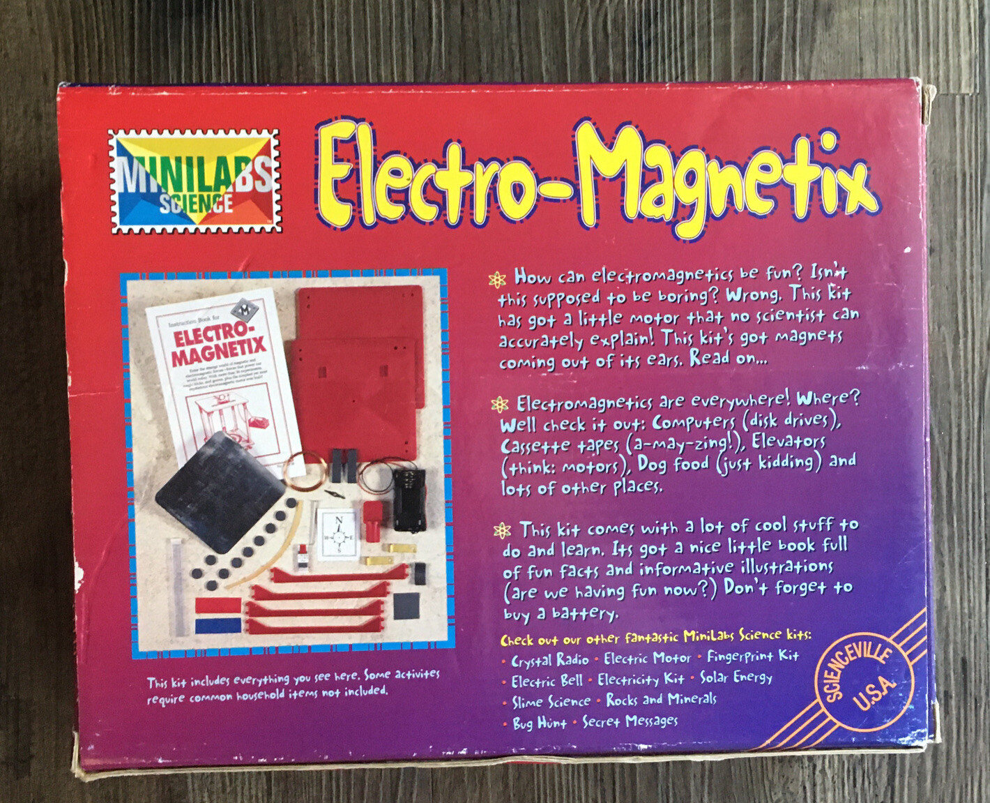 New Electro-Magnetix Science Kit 30 Experiments with Magnets Home School Fun NIB