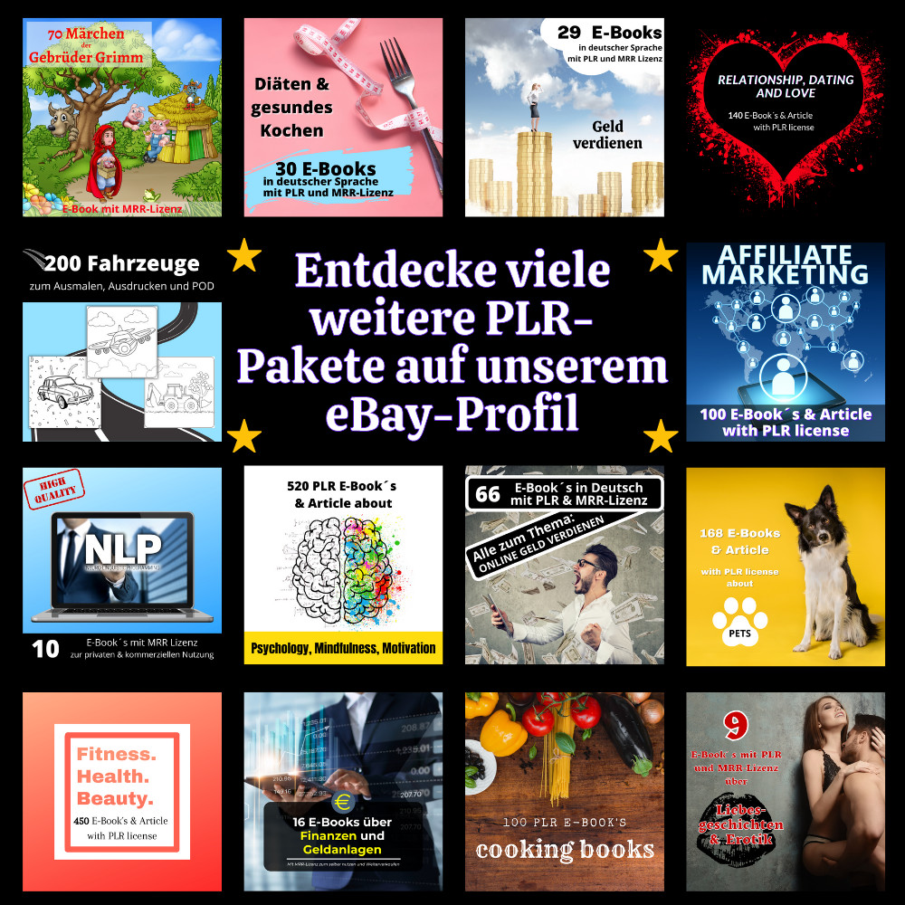 100 PLR eBook’s & Articles on English Recipes