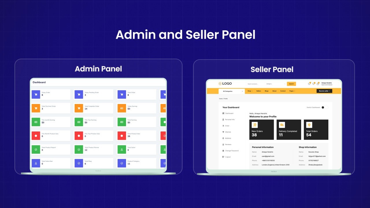 Shopix Multivendor eCommerce Flutter App | Android + iOS | Laravel Admin Panel