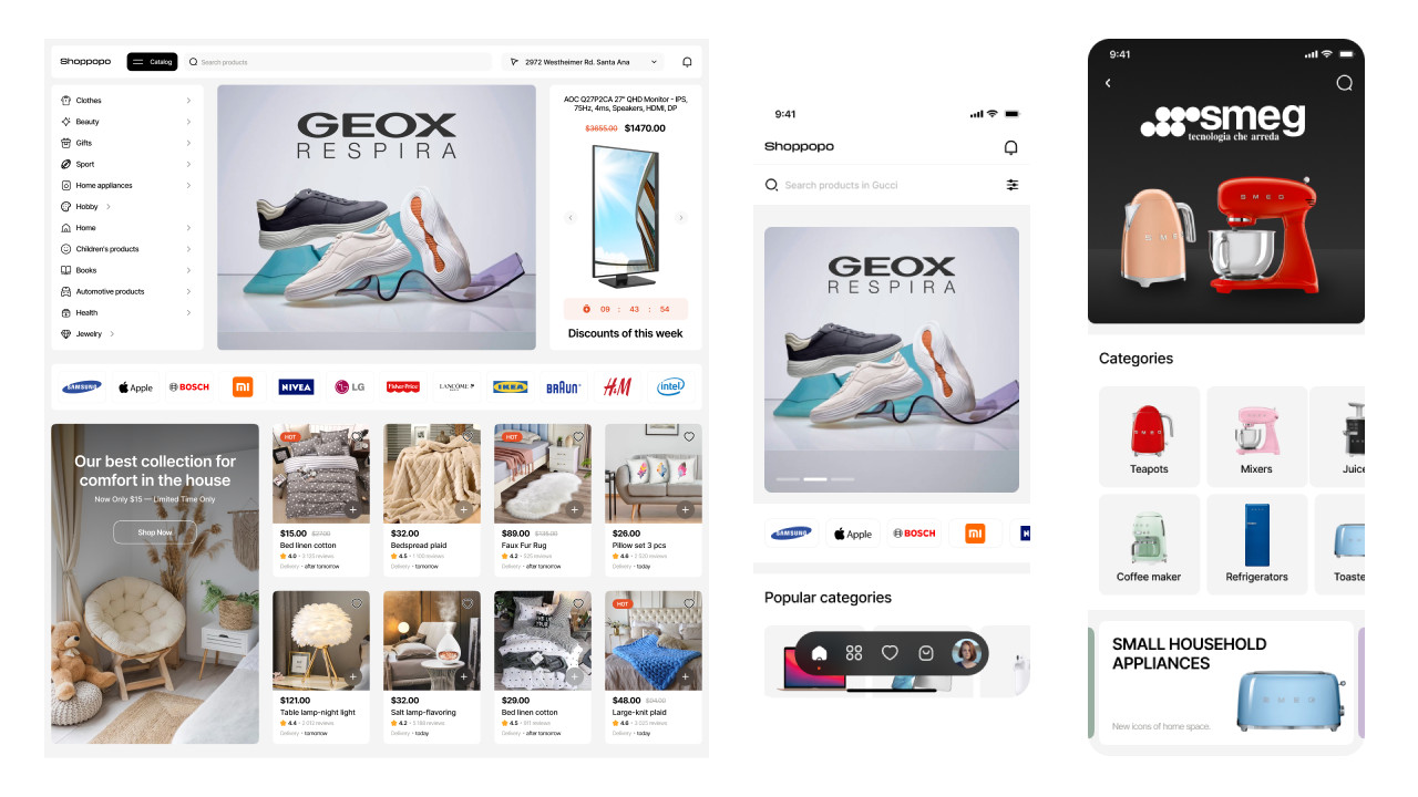 Mercato Multi-Vendor Flutter Marketplace App | Android & iOS | Website + Laravel