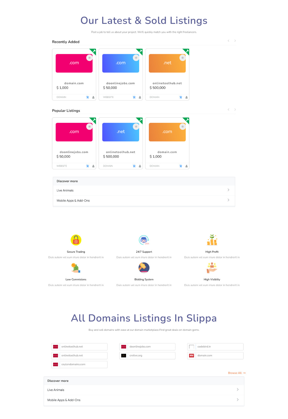 Zippa – Marketplace PHP Project | Domains, Websites, Apps, Social Media Platform