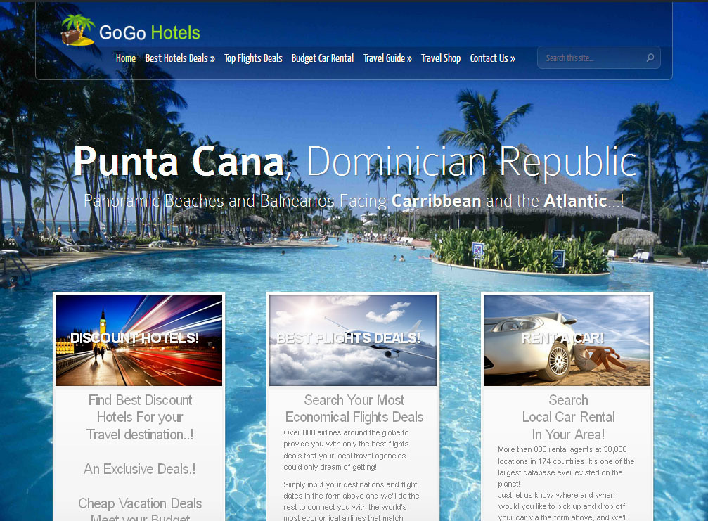Hotels Flights Search and Price Comparison Affiliate WebSite