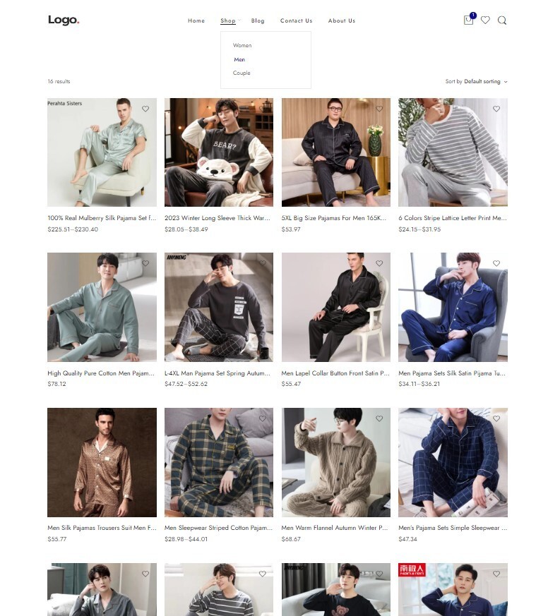 Dropshipping Website Business Affiliate, Free Hosting + Products, Fashion Pajama