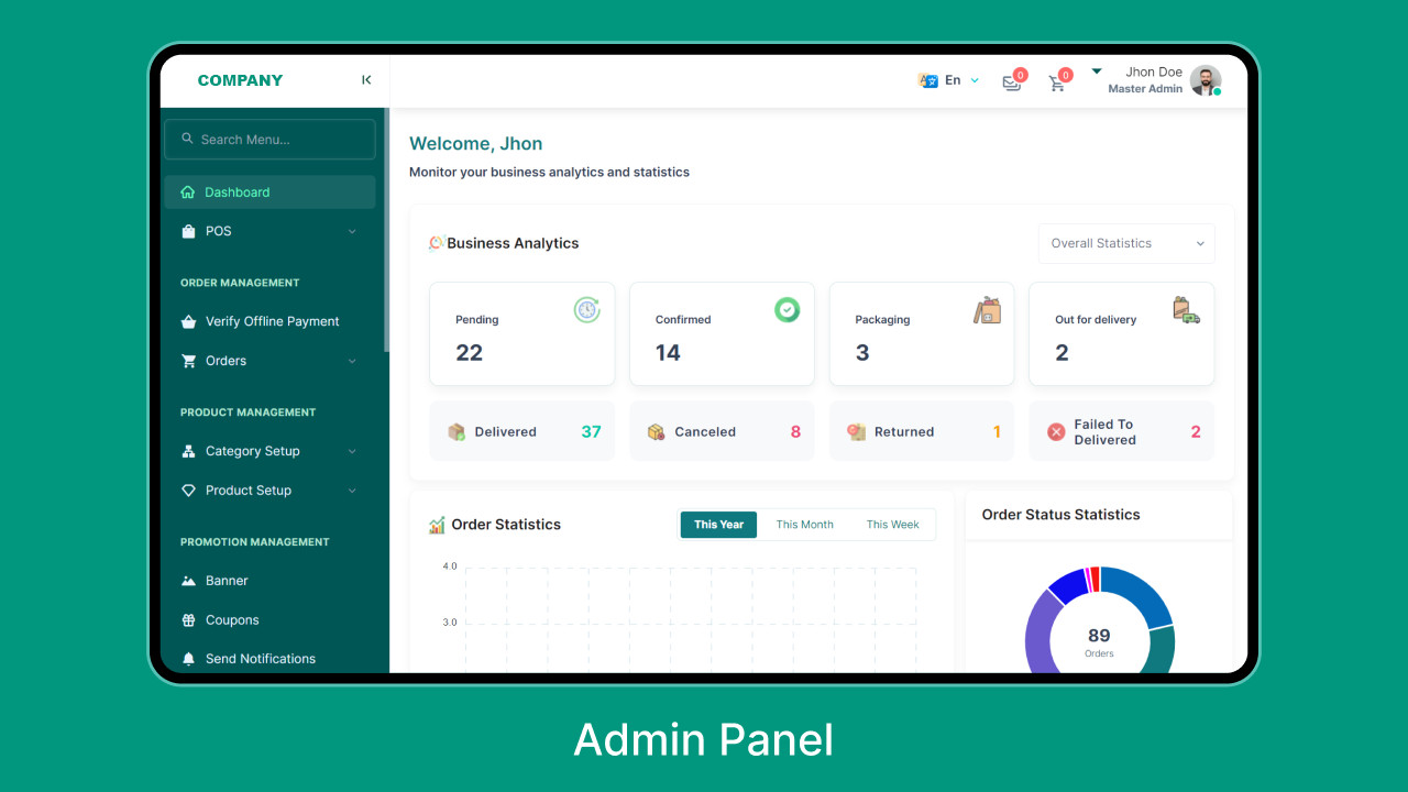 FreshDrop Flutter Multi-Branch Grocery, Pharmacy, eCommerce Delivery App + Web
