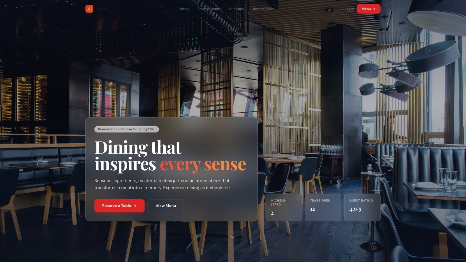 Premium SEO Custom Website Design & Development – food, cafe service Website