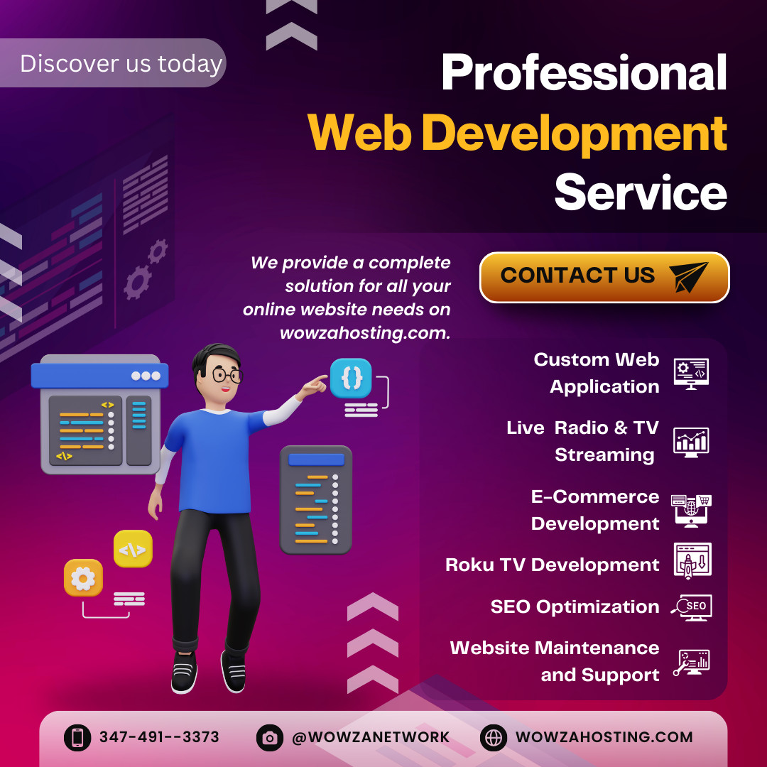 Custom Internet WordPress Website Business Development with 1 month hosting