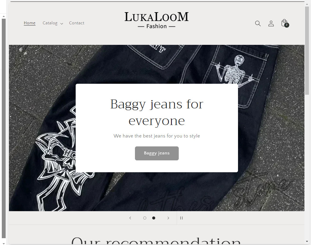 LukaLooM Fashion website